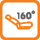 Ícono de Reclinación 160°
